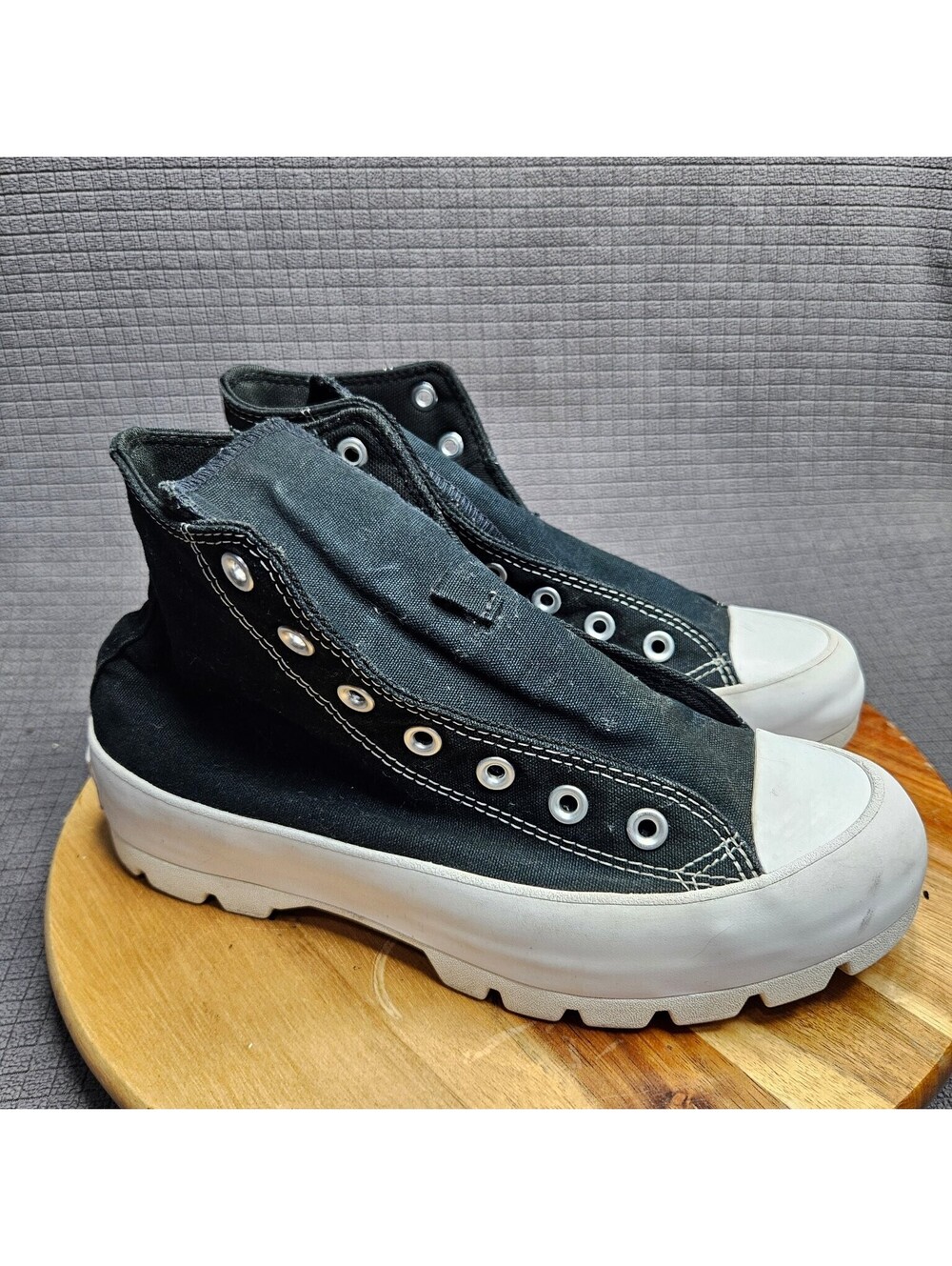 Converse Athletic Shoes Women's Black US 8 Lugged Platform High Top Canvas